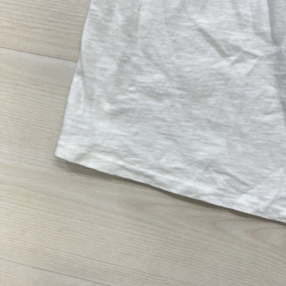 J Crew Top M white embroidered ruffle Off The shoulders blouse cotton knit - Picture 16 of 16